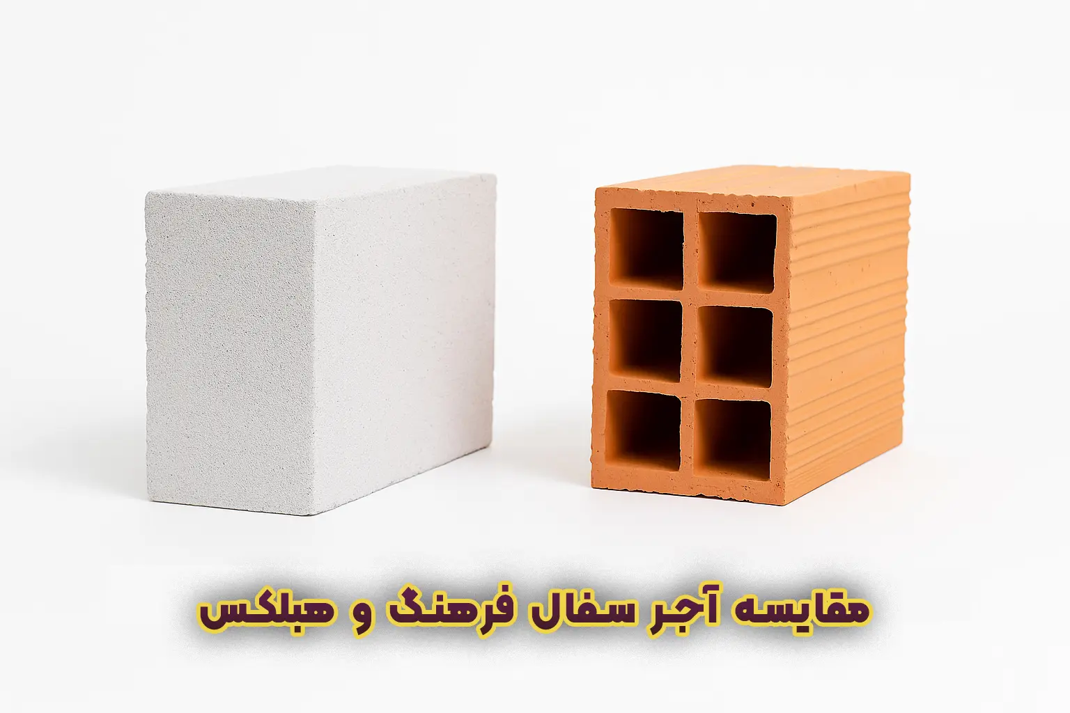 مقایسه آجر سفال فرهنگ و بلوک هبلکس